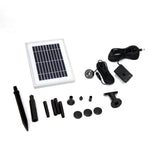 6V 200LPH Solar Pump with Battery Backup Panel for Small Pond Fountain Feature