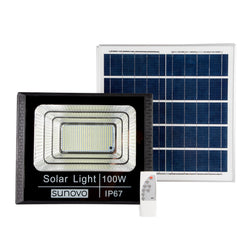 297 Led Solar Flood Light Outdoor with Remote Control 100W Cold White