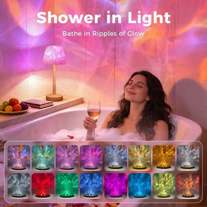 Waterproof Table Lamp Ocean Projector