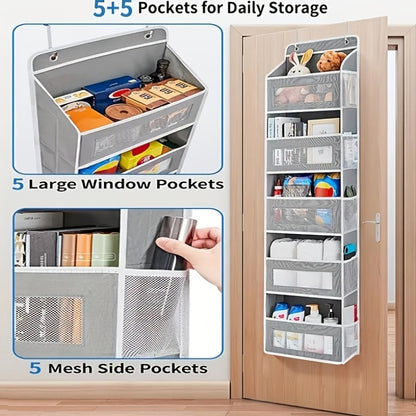 Over Door Storage Organizer Grey