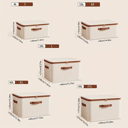 Storage Box Double Zipper