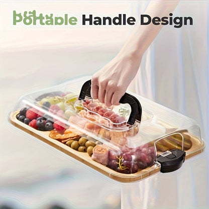 Cheese Tray With Acrylic Lid