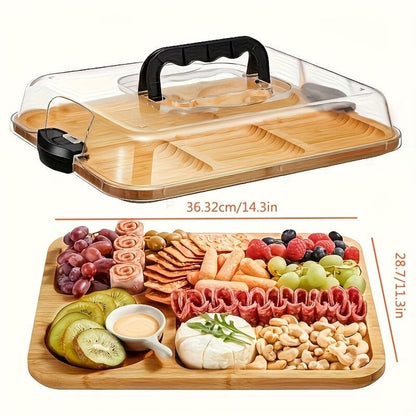 Cheese Tray With Acrylic Lid