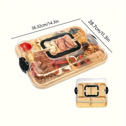 Cheese Tray With Acrylic Lid
