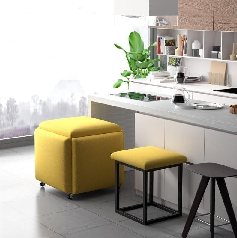 Nesting Ottoman Stool Velvet