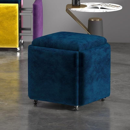 Nesting Ottoman Stool Velvet