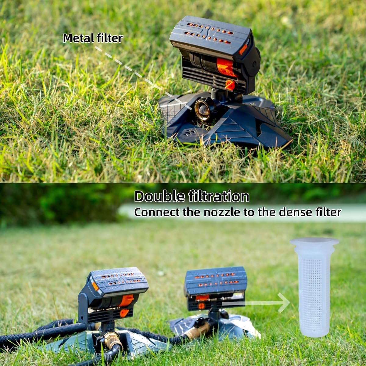 Oscillating Lawn Sprinkler 4 Spray Modes | HomeAndLiving