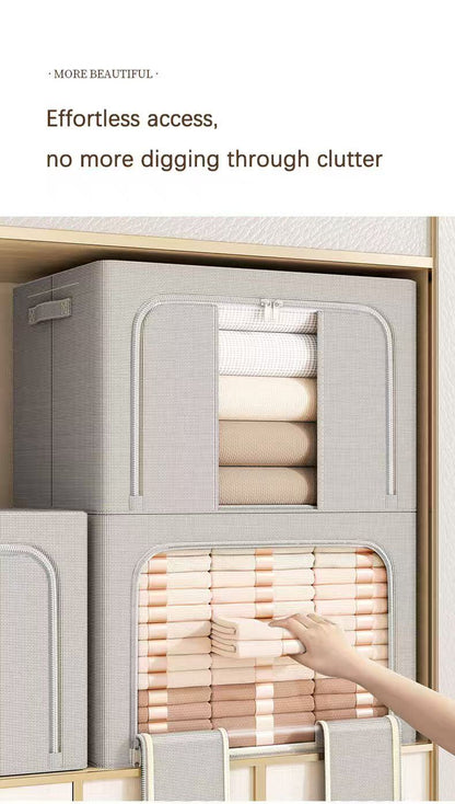 Fabric Storage Box Ash Grey