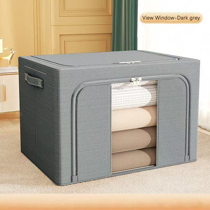 Fabric Storage Box Dark Grey
