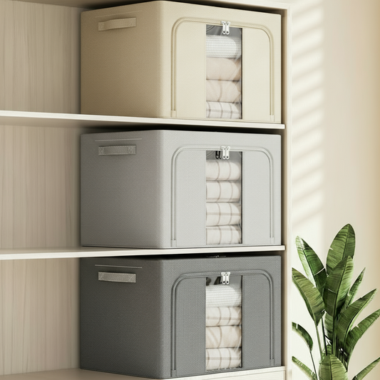 Fabric Storage Box Khaki