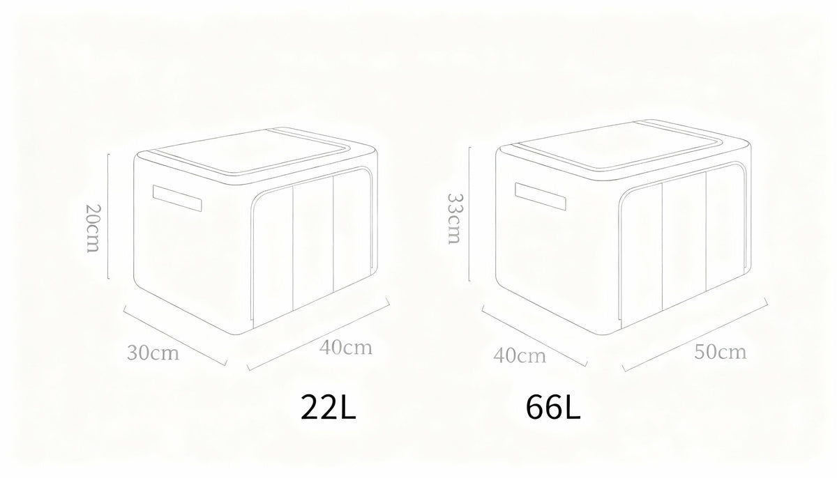 Fabric Storage Box Khaki
