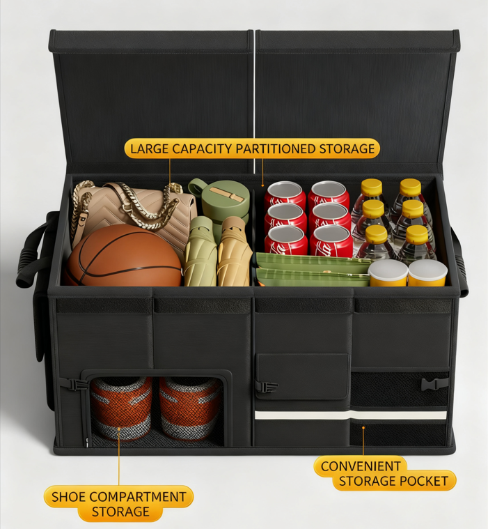Car Trunk Organiser Foldable Storage 29x34x29cm