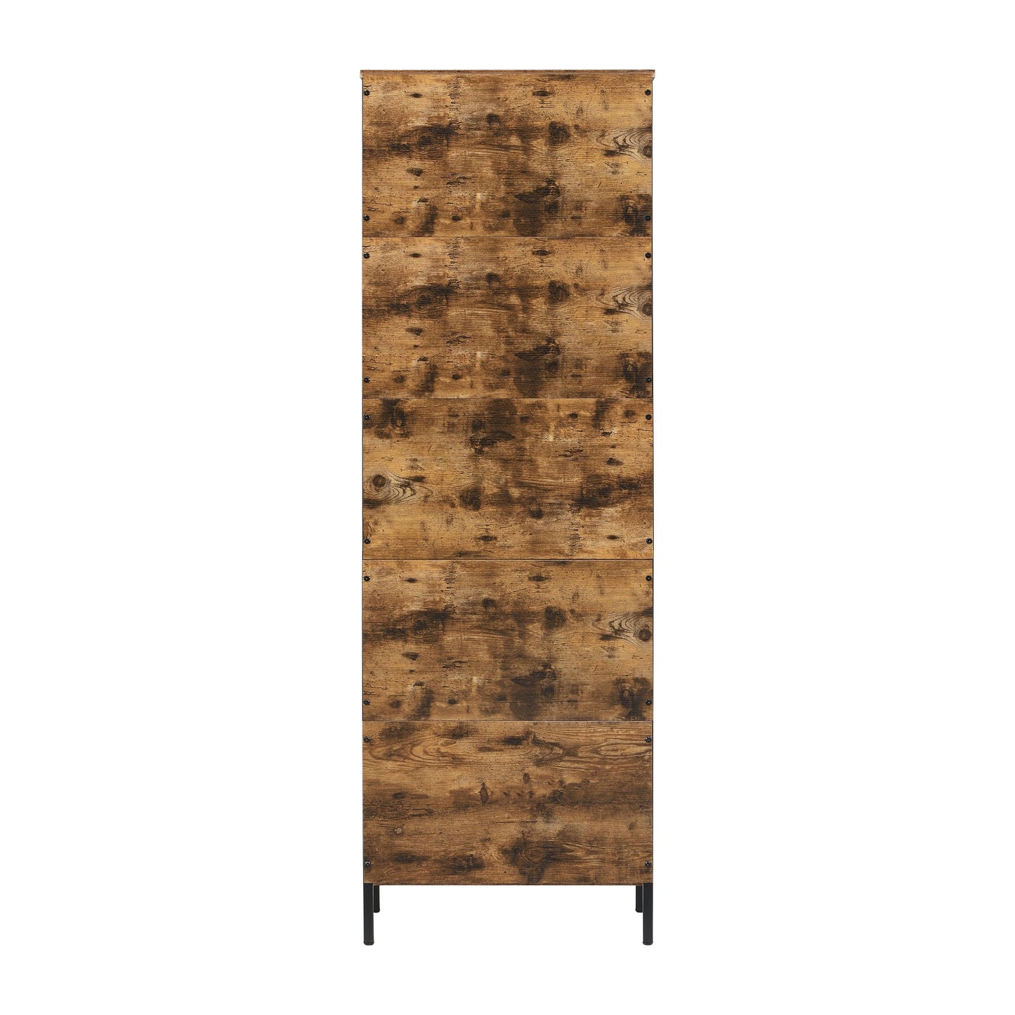 6 Tier Tall Bookshelf Rustic Brown | Home & Living - 6