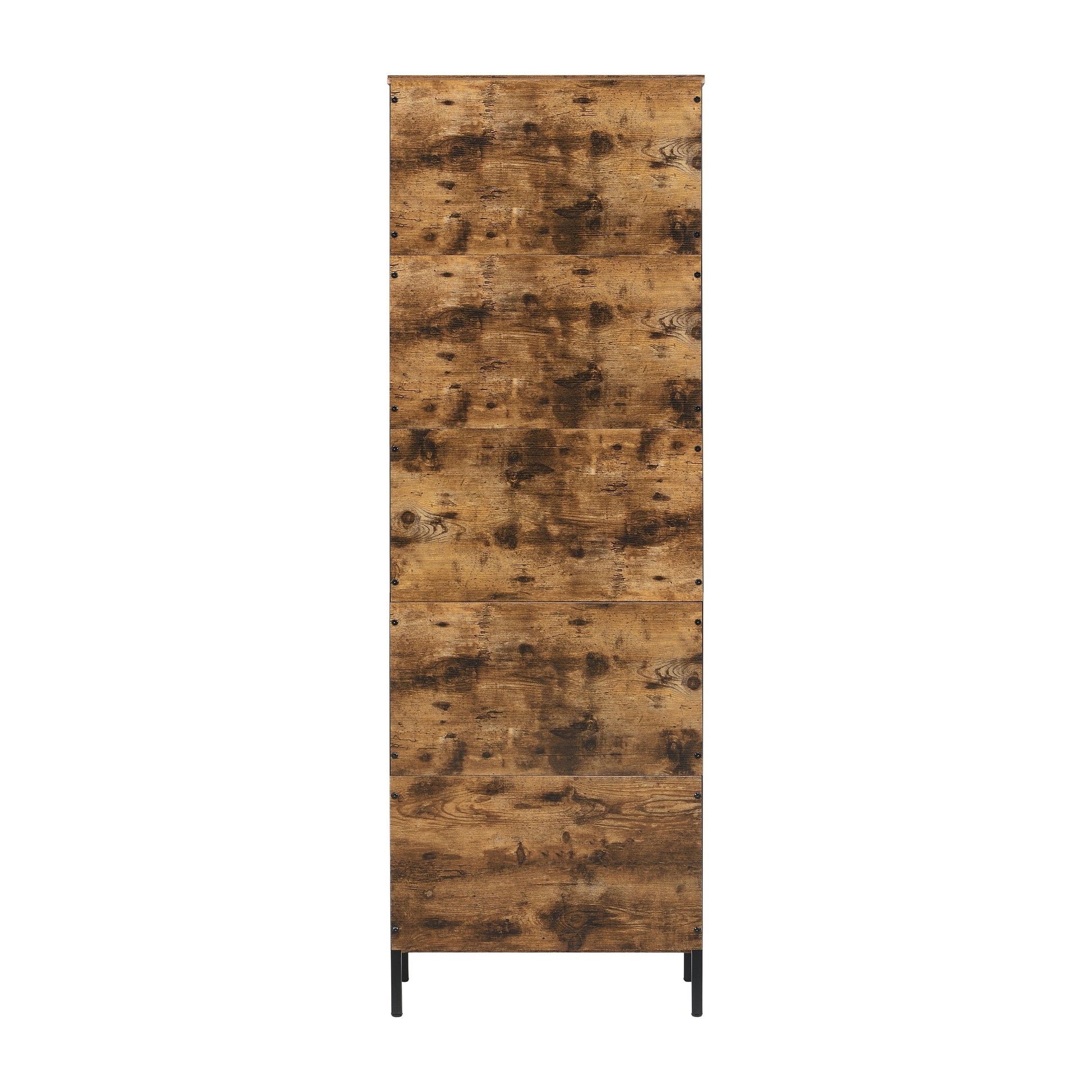 6 Tier Tall Bookshelf Rustic Brown | Home & Living - 6