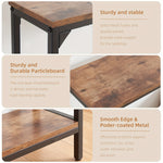 2 Tier Console Table With Power Outlets And Usb Ports Wood Entryway