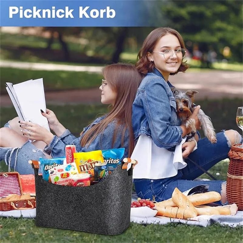 Firewood Storage Basket Foldable 40x22x27cm