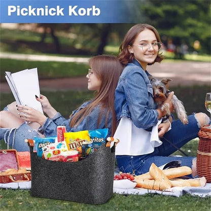 Firewood Storage Basket Foldable 40x22x27cm