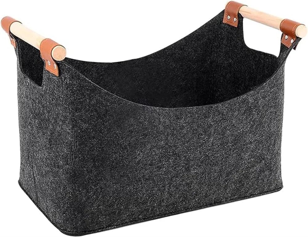 Firewood Storage Basket Foldable 40x22x27cm