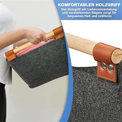 Firewood Storage Basket Foldable 40x22x27cm
