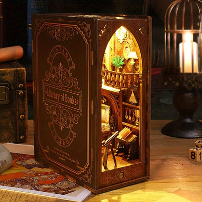 Wooden Bookend Scene DIY 10x18x24cm