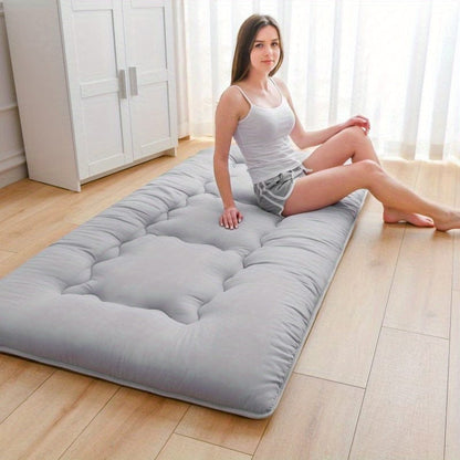 Foldable Mattress Pad Grey 100x200cm