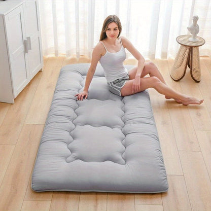 Foldable Mattress Pad Grey 100x200cm