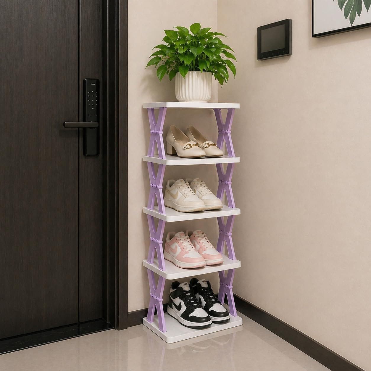 Shoe Rack Foldable Corner