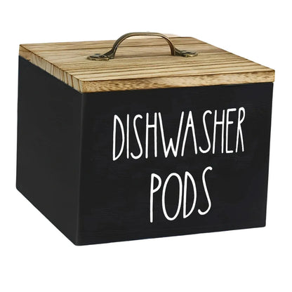 Wooden Storage Box With Lid 14x13cm