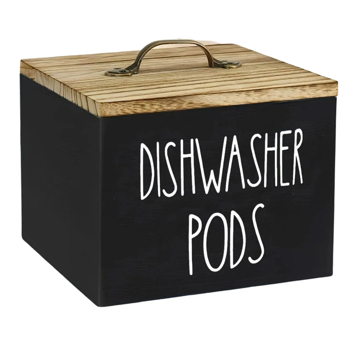 Wooden Storage Box With Lid 14x13cm