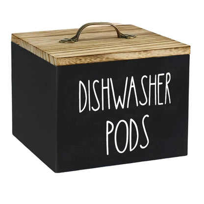 Wooden Storage Box With Lid 14x13cm