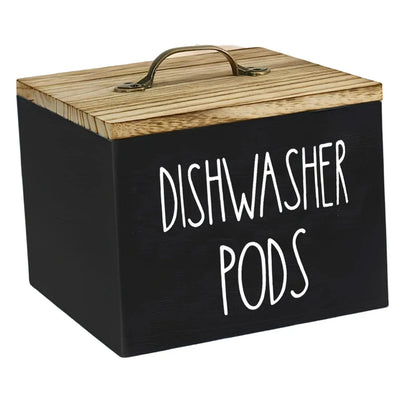 Wooden Storage Box With Lid 14x13cm