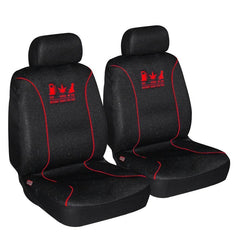 60/25 Airbag Front Seat Cover Nobody Rides For Free - Red