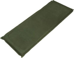 Self-Inflatable Suede Air Mattress Large - Olive Green