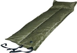 Self-Inflatable Foldable Air Mattress With Pillow - Olive Green