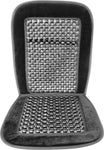 Beaded & Cushioned Back Support - Grey