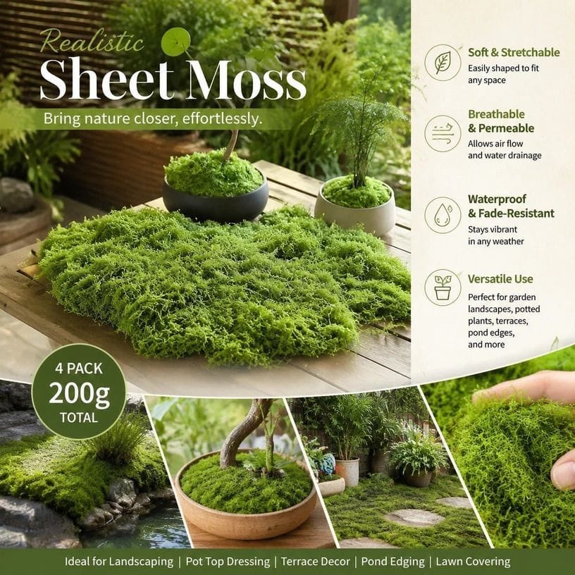 Preserved Moss Terrarium Decor 4 Bags | HomeAndLiving