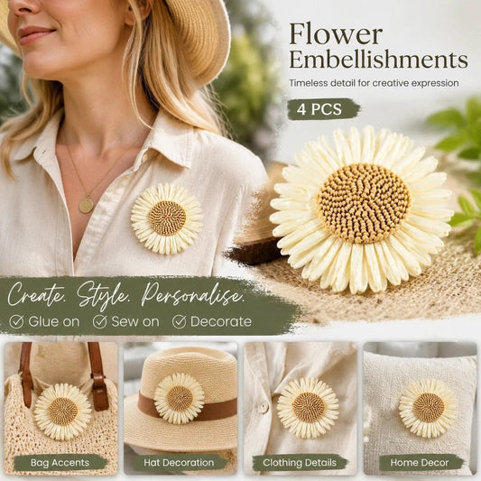 Boho Artificial Sunflower Daisy Craft Clips | HomeAndLiving