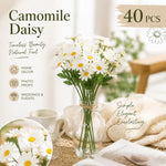 Artificial Chamomile Daisy Stems 40pcs | HomeAndLiving