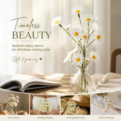Artificial Chamomile Daisy Stems 60 Pack | HomeAndLiving - 3