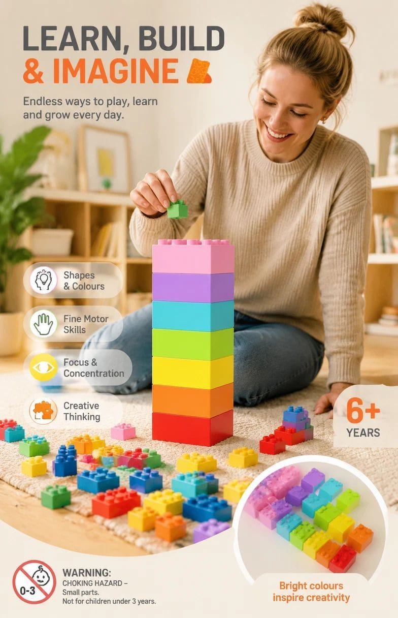 Mini Building Blocks 500pc DIY Toy Set | HomeAndLiving - 3