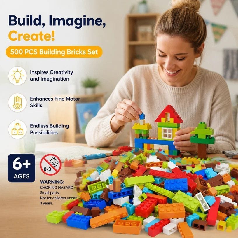 Mini Building Blocks 500pcs Kids Toy | HomeAndLiving