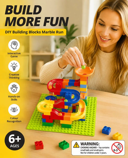 Marble Run Building Blocks 176pcs STEM Toy | HomeAndLiving