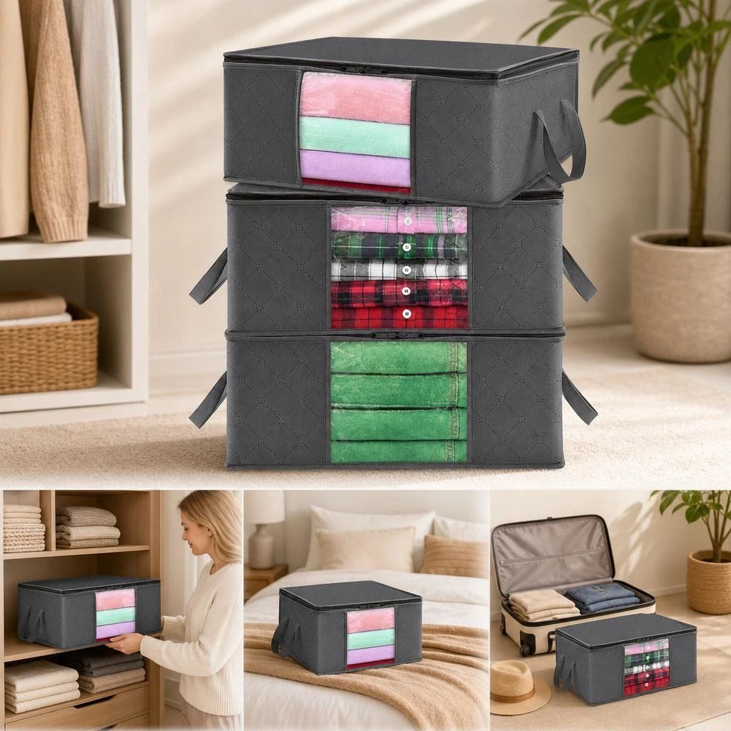 Quilt Storage Bags Black single