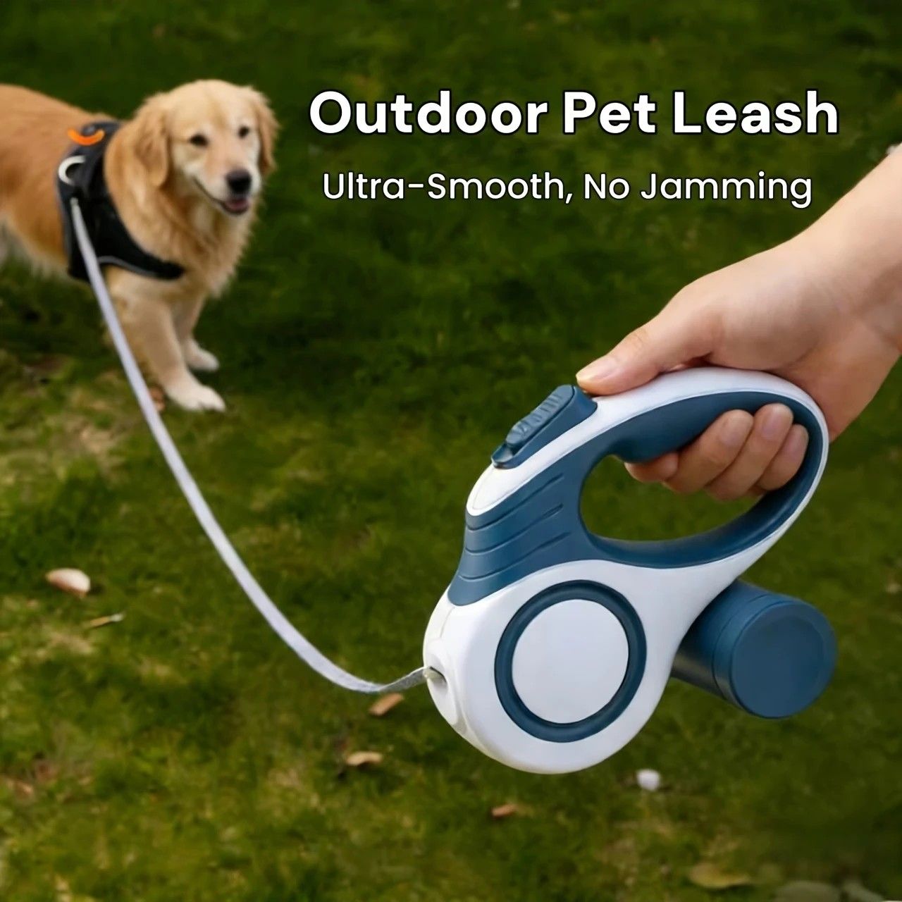 Retractable Dog Leash 3m One-Click Lock | HomeAndLiving