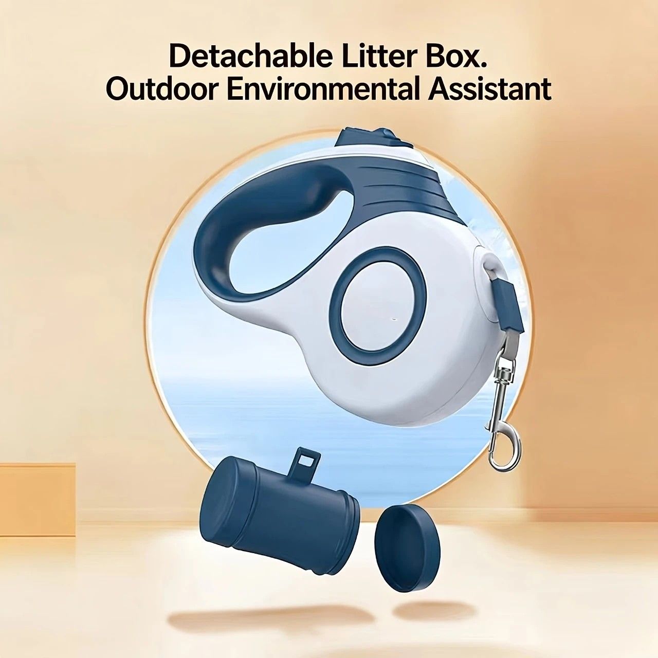 Retractable Dog Leash 5m One-Click Lock | HomeAndLiving
