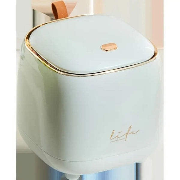  Desktop Press-Top Bin Aqua Trash Can | HomeAndLiving