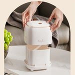 Desktop Press-Top Bin Aqua Trash Can | HomeAndLiving