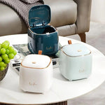 Desktop Press-Top Bin Aqua Trash Can | HomeAndLiving