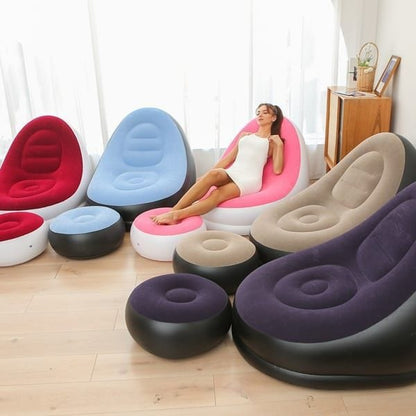 Inflatable Lounge Chair Set Khaki