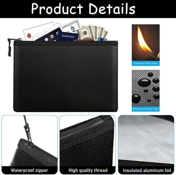 Fireproof Bags Water Resistant 34x24cm
